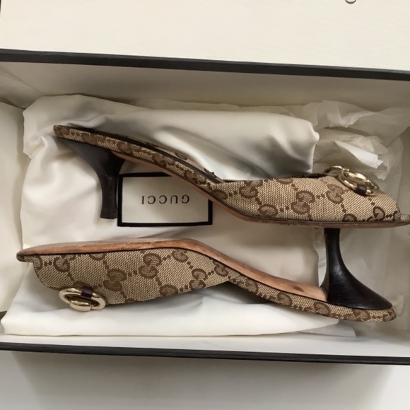 Gucci GG canvas sandals, size 38, original Gucci - Picture 2 of 5